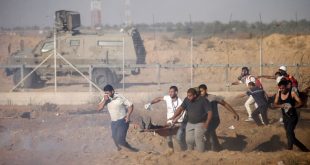 استشهاد أربعة فلسطينيين بنيران قوات الاحتلال الإسرائيلي بالقرب من السياج الحدودي لقطاع غزة